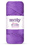 Moly PP Cord Polyester Makrome No:3 1mm 141-Eflatun Örgü İpi 100 Gram