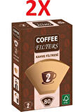 Coffee Filters Filtre Kahve Kağıdı No:4 80'li 2 Paket