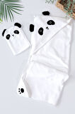Kız Erkek Bebek Sevimli Panda Lüks Havlu Seti % 100 Pamuk Kumaş 0- 2 Yaş STL6961