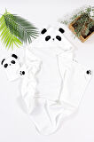 Kız Erkek Bebek Sevimli Panda Lüks Havlu Seti % 100 Pamuk Kumaş 0- 2 Yaş STL6961