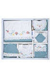 Kız Bebek Natural Yeşil İşlemeli süslü Lüks 10 Lu Hastane Çıkışı Set STL6064
