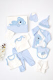 Erkek Bebek Lüks Hastane Çıkışı Ayıcık 10 Lu Set STL6975