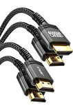 8k UHD Uzun HDMI Kablosu 48GBPS Yüksek Hızlı 2.1 Örgülü Oyuncu Kablo 8k 60hz 3 METRE