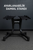 Ayarlanabilir Dambıl  Ve Stand Seti 2 x 24 Kg Ayarlanabilir  Mekanizmalı Dambıl + Dambıl Standı 