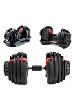 Ayarlanabilir Dambıl  Ve Stand Seti 2 x 24 Kg Ayarlanabilir  Mekanizmalı Dambıl + Dambıl Standı 