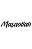 24x8 cm Siyah Renkli Maşaallah Sticker Laptop Kask Araba Motor Defter Sticker