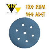 Sia 1949 Hookit 7 Delikli Cırt Zımpara 150 mm - P180 Kum - 100 Adet