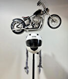 Motor & Motosiklet Gri Çift Örgü Saç Kask Dış Aksesuar
