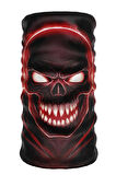 Bebo Store Extreme Spor Motor ve Bisiklet Kullananlara Özel Desenli Reflektörlü Buf Boyunluk Bandana Balaklava (skull-174)
