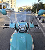 MOTOCAM Skyjet Bellina Ön Cam 2024-2025 Model 37cm Şeffaf Renkli 4mm APARATSIZDIR