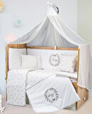 TUGU HOME&BABY Sleep %100 PAMUK 10 PARÇA 70x130 cm BEBEK BEŞİK UYKU SETİ,BEBEK BEŞİK UYKU TAKIMI,ANNE YANI ORGANİK UYKU SETİ