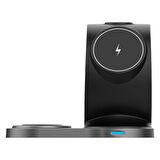 S-Link Swapp SW-CWF110 Telefon Kulaklık Akıllı Saat 15W 3 in 1 Magsafe Kablosuz Şarj Cihazı