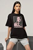 Oh Cause She Is Dead Reputation Baskılı Unisex Oversize Şarkıcı Taylor Swift Tişört