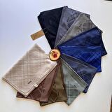 Saks Mavisi Aker Ekose Şal