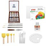 Schmincke Mussini Ahşap Kutu Yağlı Boya Profesyonel Seti 10x35ml