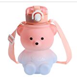 Sevimli Smile Ayıcık Su Matarası Su Şişesi 800ml Suluk