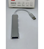 Desingshop All 4 In 1 Type-C To USB 3.0 Hub Adaptör Çevirici & Dönüştürücü Çoğaltıcı
