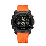 Naviforce Dijital Turuncu Silikon Kordon Unisex Kol Saati NF7104