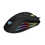 GameNote MS1002 Kablolu RGB Gaming Mouse Siyah  USB/Ayarlanabilr RGB ışıklı/DPI,1.62m kablo boyu