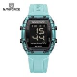 Naviforce 7102 Digital Mavi Silikon Kayış Kol Saati