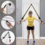 11 Parça Direnç Lastiği Seti Pilates Kondisyon Yoga Kardiyo Aerobik Fitness Egzersiz Direnç Lastik