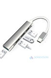Type-c To Usb Çoğaltıcı Usb Hub Otg Usb Çoklayıcı Type C to 4 Usb
