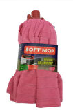 Soft Mop Mikrofiber Havlu Paspas Mop Ucu Ahşap Sapı Takım
