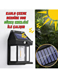 2024 Model Suya Dayanıklı Harekete Duyarlı Güneş Enerjili Solar LED Dış Mekan Bahçe Lambası