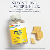 Solaray Calcium(Kalsiyum) Citrate 1000mg - Chelated Calcium Supplement - Supports Bone Strength and Healthy Teeth - Easy to Digest - 60-Day Guarantee, Vegan - 30 Servings, 120 VegCaps
