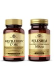Solgar Gentle Iron 17 mg 90 Kapsül + Solgar Selenium 100 Tablet