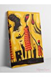Soyut Dekoratif Vintange Retro Bohe Bohem Boho Bohom Art Vektorel Abstract Color Canvas Kanvas Tablo