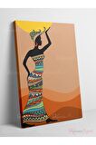 Soyut Dekoratif Vintange Retro Bohe Bohem Boho Bohom Art Vektorel Abstract Color Canvas Kanvas Tablo