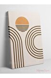 Soyut Dekoratif Vintange Retro Bohe Bohem Boho Bohom Art Vektorel Abstract Color Canvas Kanvas Tablo