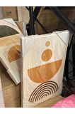 Soyut Dekoratif Vintange Retro Bohe Bohem Boho Bohom Art Vektorel Abstract Color Canvas Kanvas Tablo