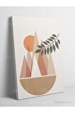 Soyut Dekoratif Vintange Retro Bohe Bohem Boho Bohom Art Vektorel Abstract Color Canvas Kanvas Tablo