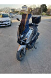 Voge SR1 Siperlik Ön Cam 2023 2024 Model 62cm Siyah Renkli 4mm ORTA BOYLU CAM