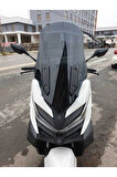 Voge SR4 Siperlik Ön Cam 2022 2024 Model 54cm Siyah Renkli 4mm Uzun BOY