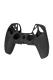 srfn ticaret Siyah Playstation 5 Uyumlu Ps5 Kol  Silikonlu Dualshock 5 Kabartmalı Kılıfı