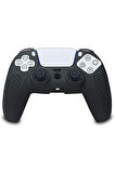 srfn ticaret Siyah Playstation 5 Uyumlu Ps5 Kol  Silikonlu Dualshock 5 Kabartmalı Kılıfı