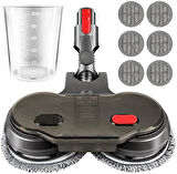 srfn ticaret Dyson V7 Uyumlu Islak ve Kuru Süpürge Paspas ve Su Tanklı Temizleme Başlığı