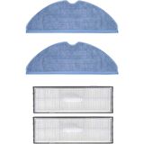 Srfn Ticaret Roborock T7 Uyumlu Mop Bezi ve Hepa Filtre - 4 Parça