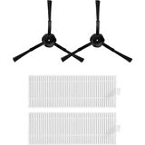 srfn ticaret 360 Vacuum Mop Cleaner S10 Uyumlu 2xYan Fırça 1xHepa Filtre Yedek Parça Seti