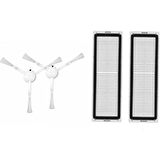 srfn ticaret Xiaomi Dreame Vacuum Mop D9 Robot Süpürge Uyumlu Set 2 Adet Hepa - Filtre 2 Adet Yan Fırça