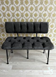 Metal Ayaklı Metal Alt Kasalı Sırtlı Bench & Puf 