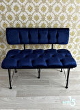 Metal Ayaklı Metal Alt Kasalı Sırtlı Bench & Puf 