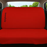 Penye Kumaş Kırmızı Koltuk Kılıfı Seti - Ön ve Arka Oto Servis Kılıfı (Evrensel Uyum)