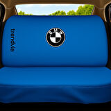 BMW uyumlu mavi ön ve arka koltuk kılıfı seti penye kumaş oto servis kılıfı
