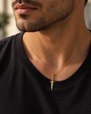 14 Ayar Altın Hançer Kolye Ucu – 4 cm