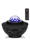 Starry Projektör Bluetooth Hoparlör Disko Topu + USB Mp3 Çalar + Parti  Gece Lambası