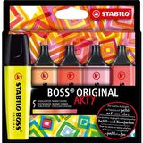 Stabilo Boss Arty Original Fosforlu Kalem 6'lı Sıcak Tonlar Seti